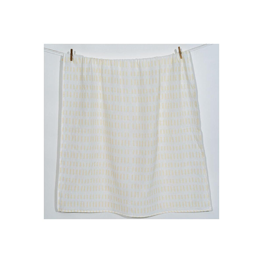 Itsy Bitsy Kids Amulet Lemon Lines , Müslin Bebek Örtüsü , 100x100 Cm