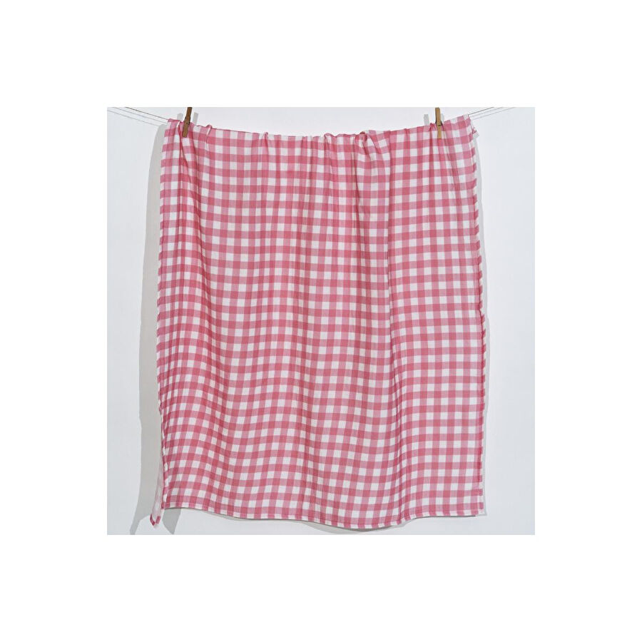 Itsy Bitsy Kids Bird Of Life Pink Check , Müslin Bebek Örtüsü , 100x100 Cm