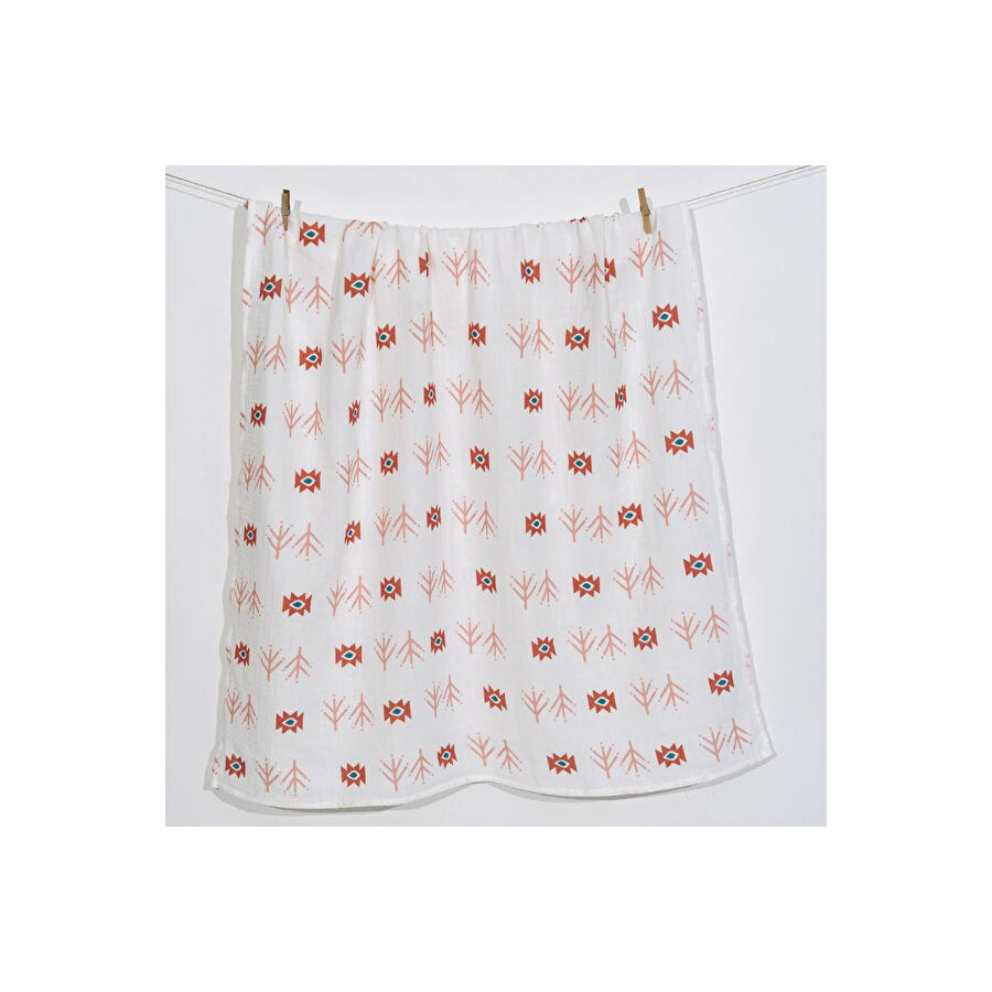 Itsy Bitsy Kids Big Flower Lemon Amulet, Müslin Bebek Örtüsü , 70x70 Cm