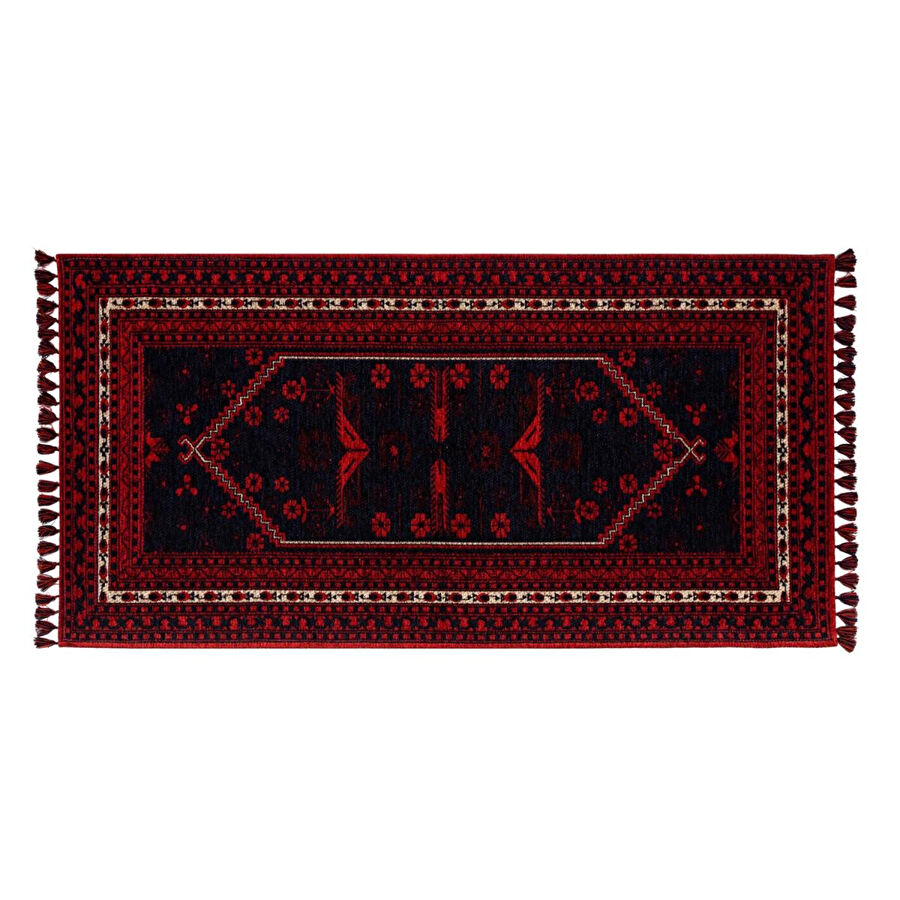 Mudo Home Jina Ki̇li̇m Kirmizi Laci̇vert 80x150