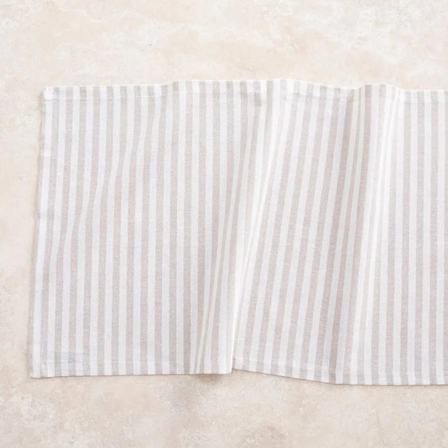 Mudo Home Betty Runner Bej Çi̇zgi̇li̇ 40x130