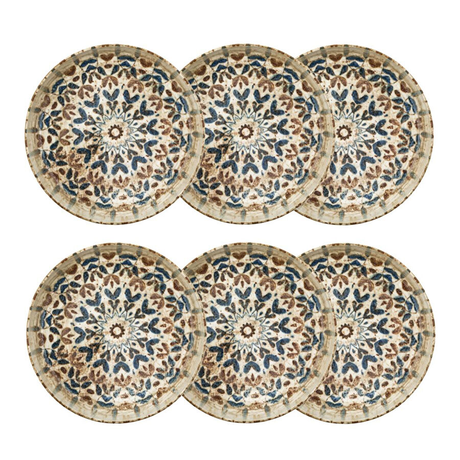 Mudo Home Ephesus Çukur Tabak Seti̇ 23cm -6li