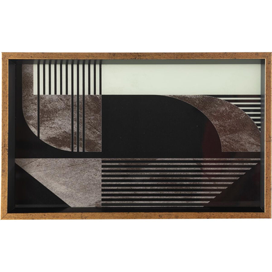 Mudo Home Terra Dekorati̇f Tepsi̇ 25x40 Cm