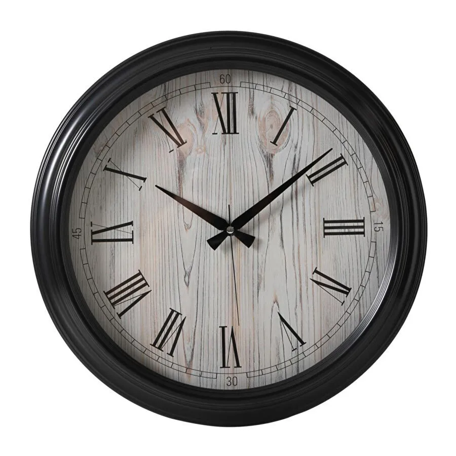 Mudo Home Lisbon Duvar Saati̇ Si̇yah 46cm