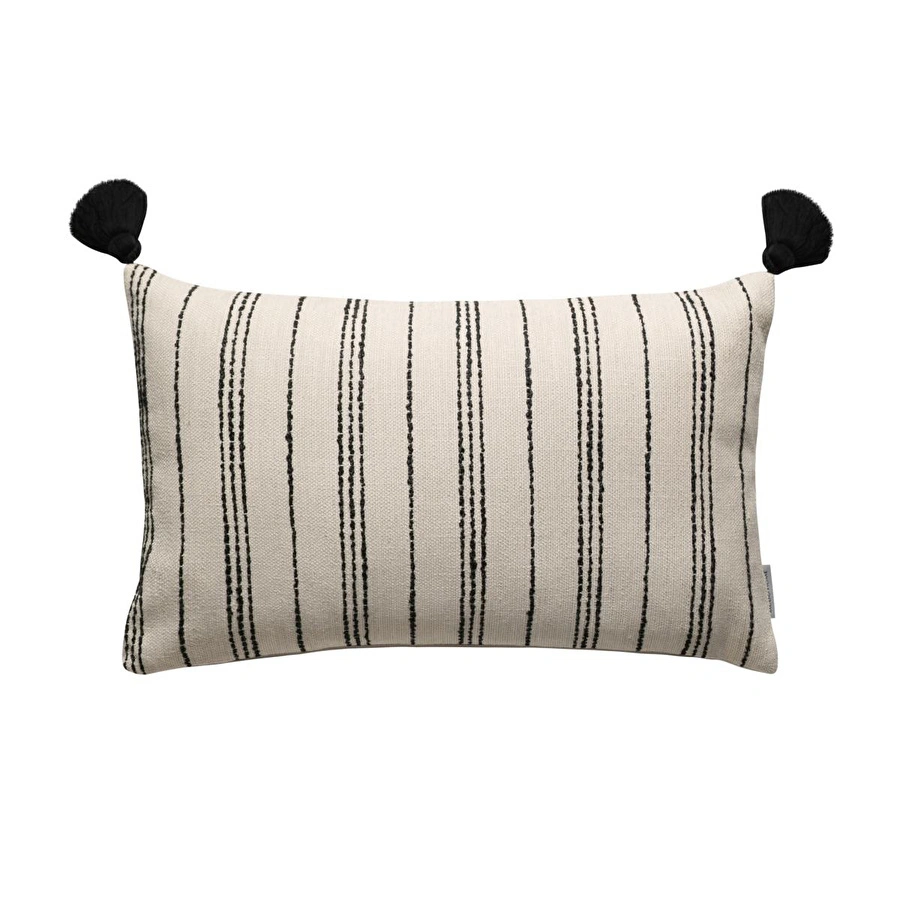 Mudo Home Dante Line Kirlent Ekru Si̇yah 30x50