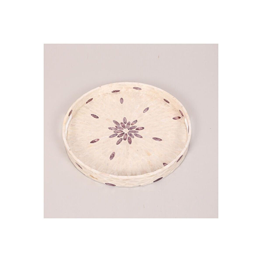 Mylamp Pure Sedef 40 X4,5 Cm. Sedefli Mozaik Tepsi