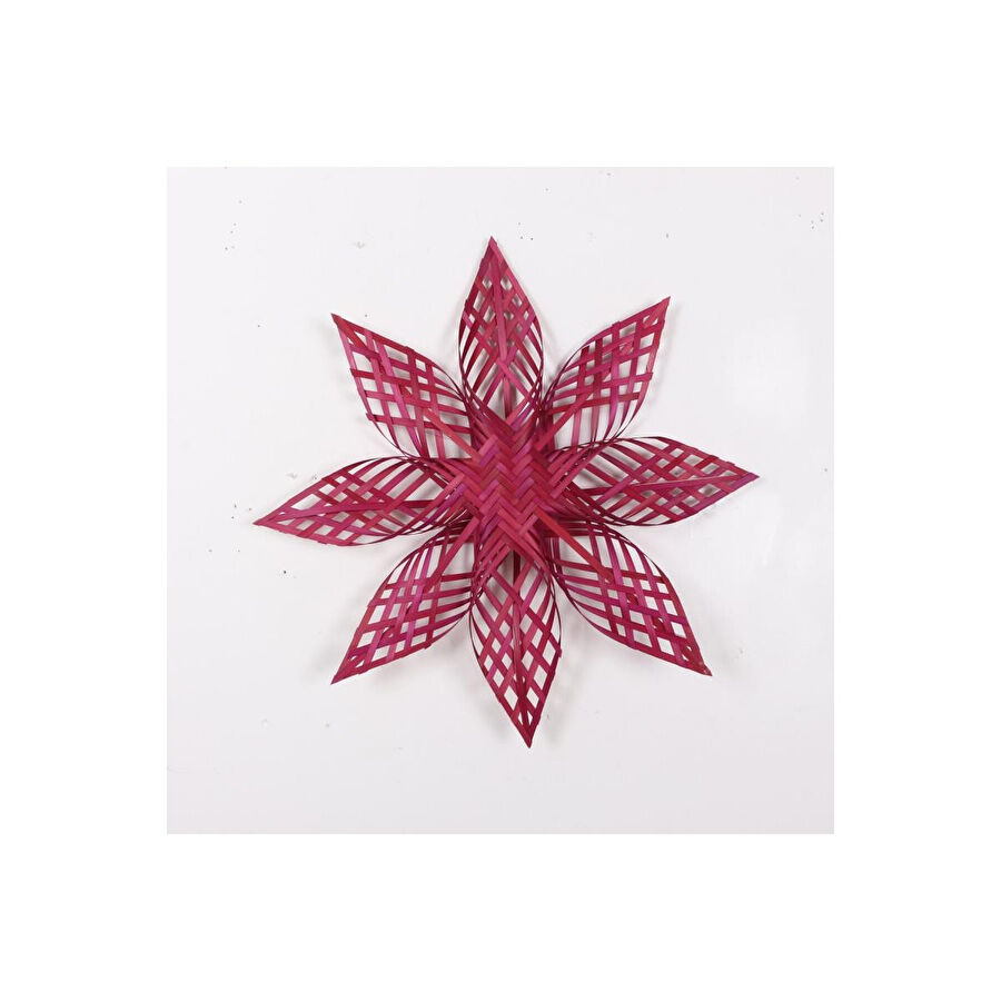 Mylamp Doğal Bambu Renkli Yıldız - Yılbaşı Dekoru 60x10 Cm Bambo-yldz-60-1