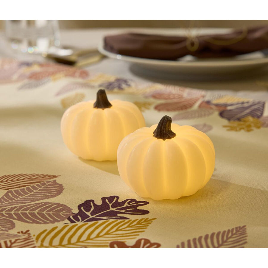 Tchibo Led Gerçek Mum, Balkabağı, 2 Adet