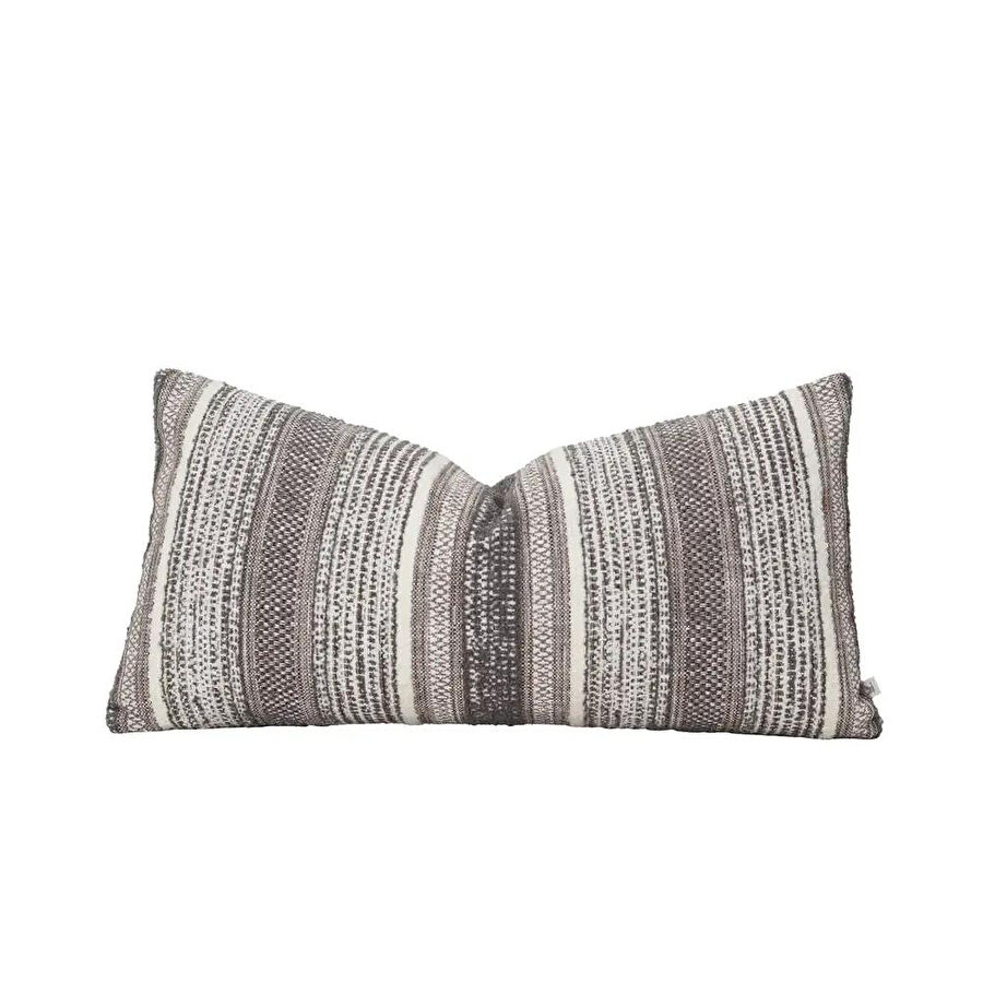 Penelope Aven Kırlent Kılıfı 35x70 Cm Bej-gri