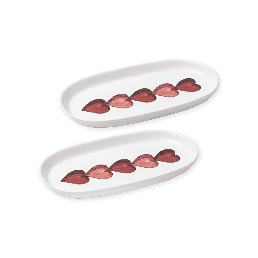 The Mia Luv Oval Servis 2li 29 Cm