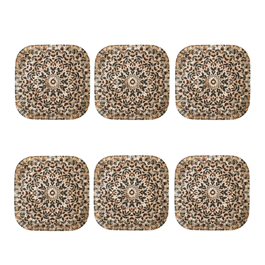 Mudo Home Ephesus Kare Pasta Tabaği Seti̇ 17cm- 6li