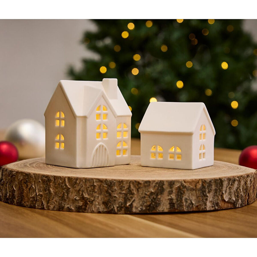 Tchibo Led Seramik Ev, 2li