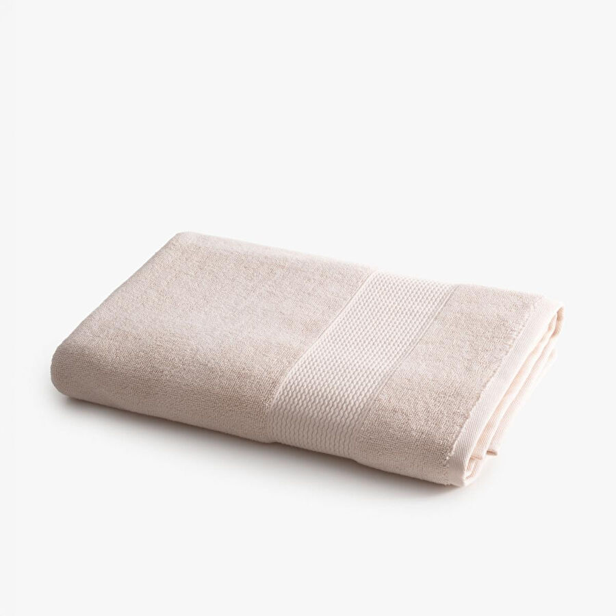 Green Black Lara Banyo Havlusu %100 Pamuk Bordürlü Açık Somon 80x150 Cm