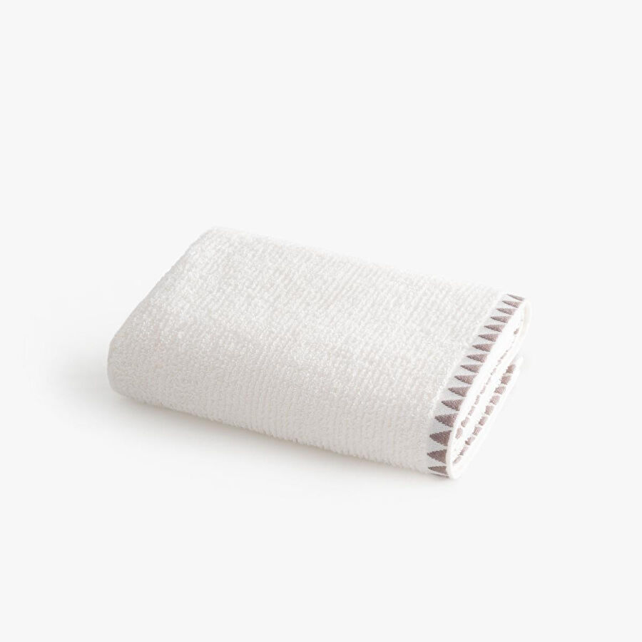 Green Black Tria Yüz Havlusu %100 Pamuk Jakarlı Krem-vizon 50x90 Cm