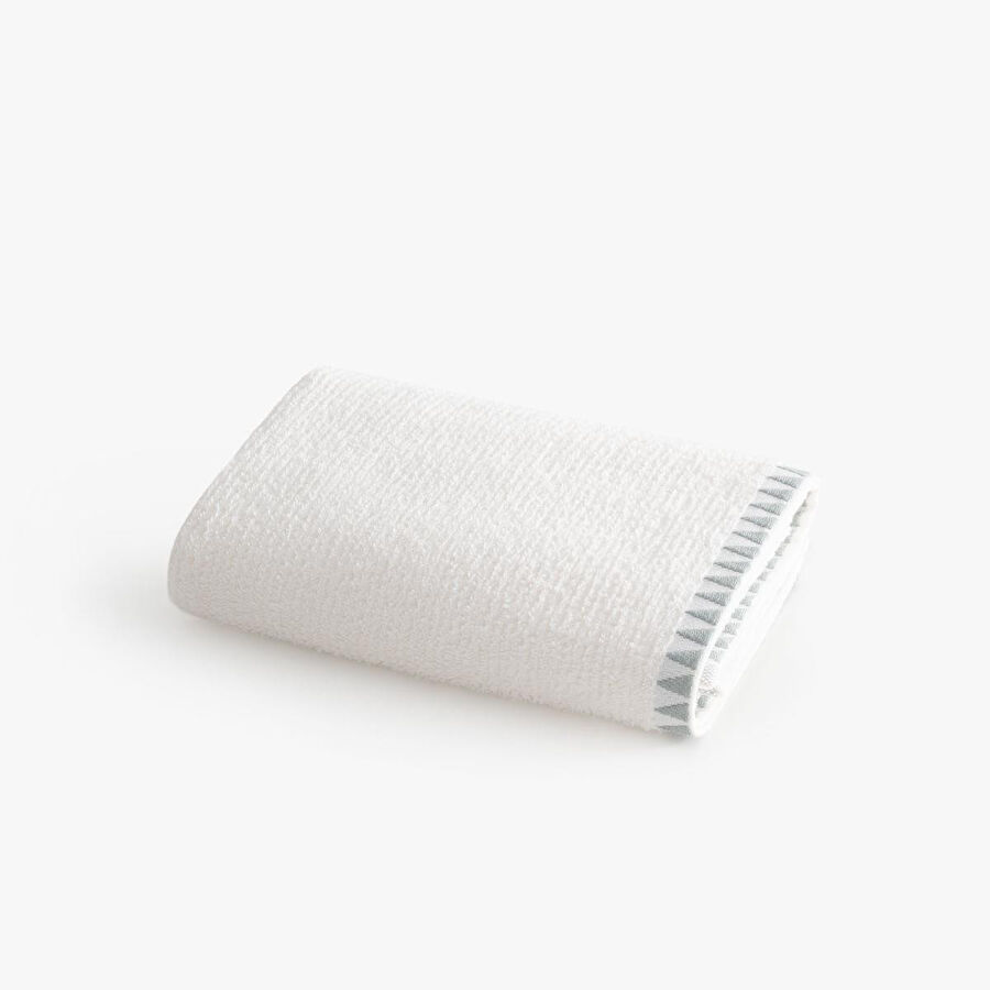 Green Black Tria Yüz Havlusu %100 Pamuk Jakarlı Krem-mint 50x90 Cm