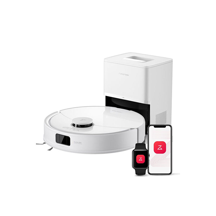 Roborock Q8 Max Pro Plus Akıllı Robot Süpürge Beyaz