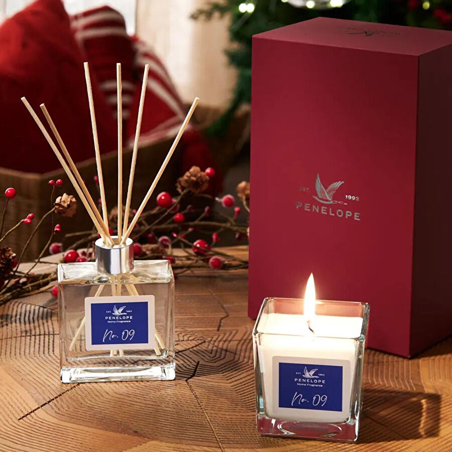 Penelope Yılbaşı No.09 Kutulu Hediye Seti (oda Kokusu & Mum)