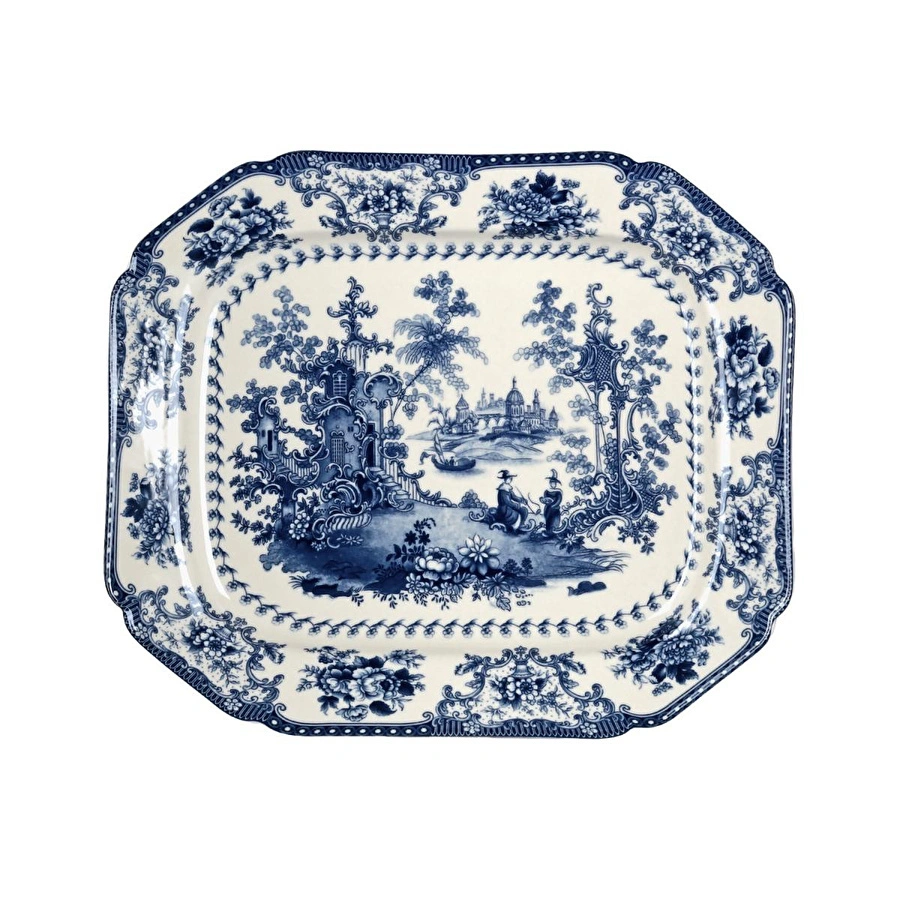 Lucky Art Florantine Sunum Tabaği 31cm Mavi