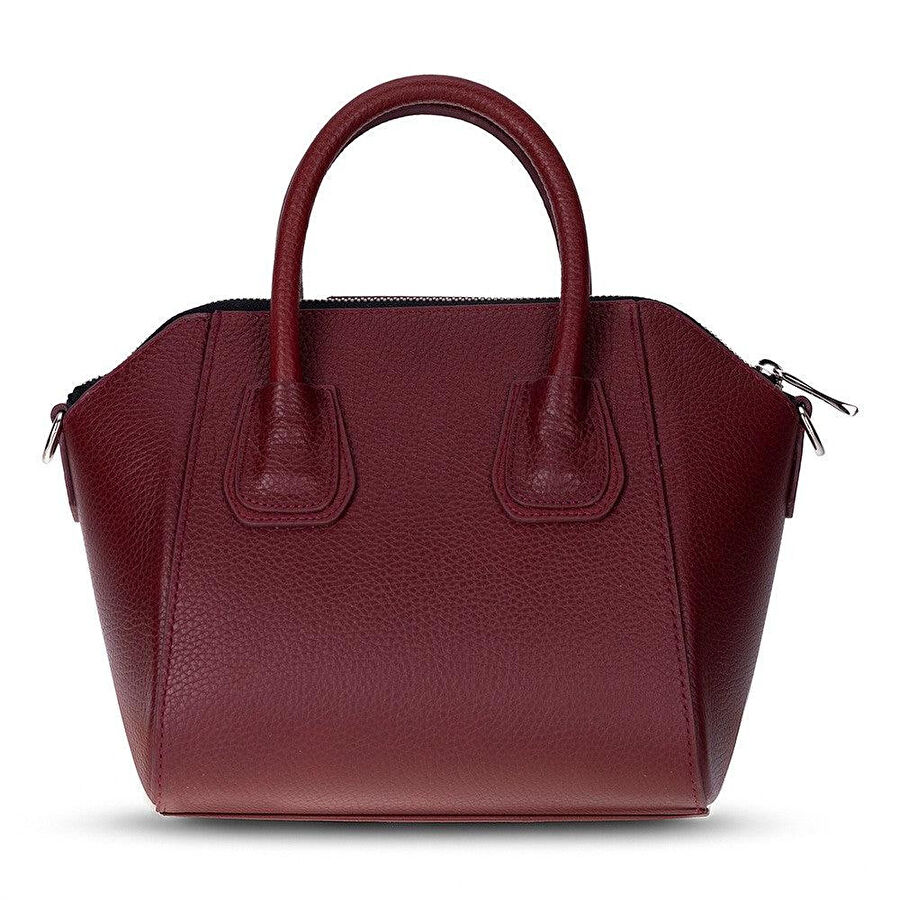 Bloominbag Aria Bordeaux Velvet Small Hakiki Deri Kadın El & Omuz Çantası