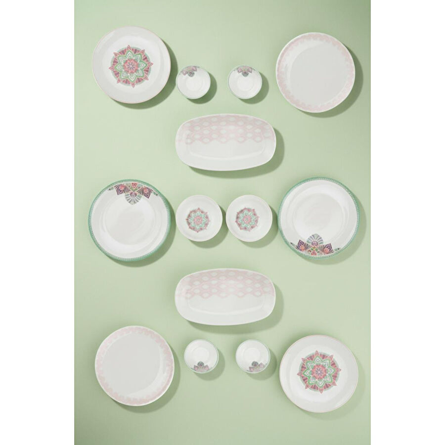 Bambum Moderna 14 Parça Kahvaltı Takımı Pink