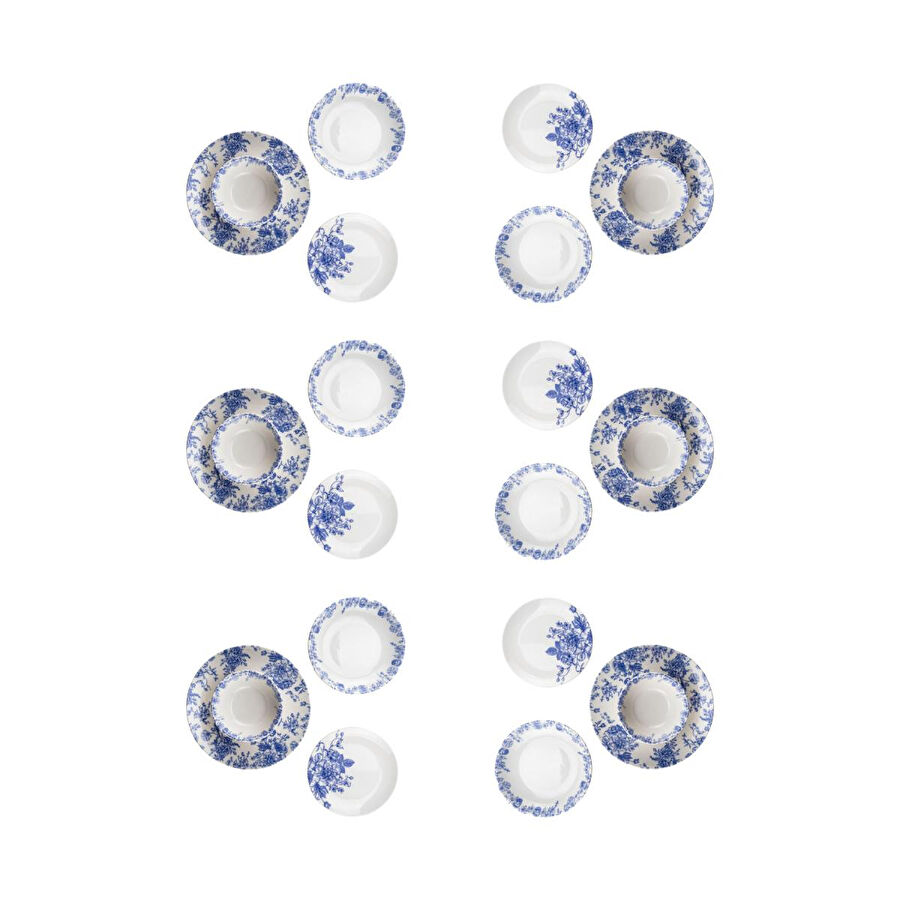 Bambum Moderna 24 Parça Yemek Takımı Blue