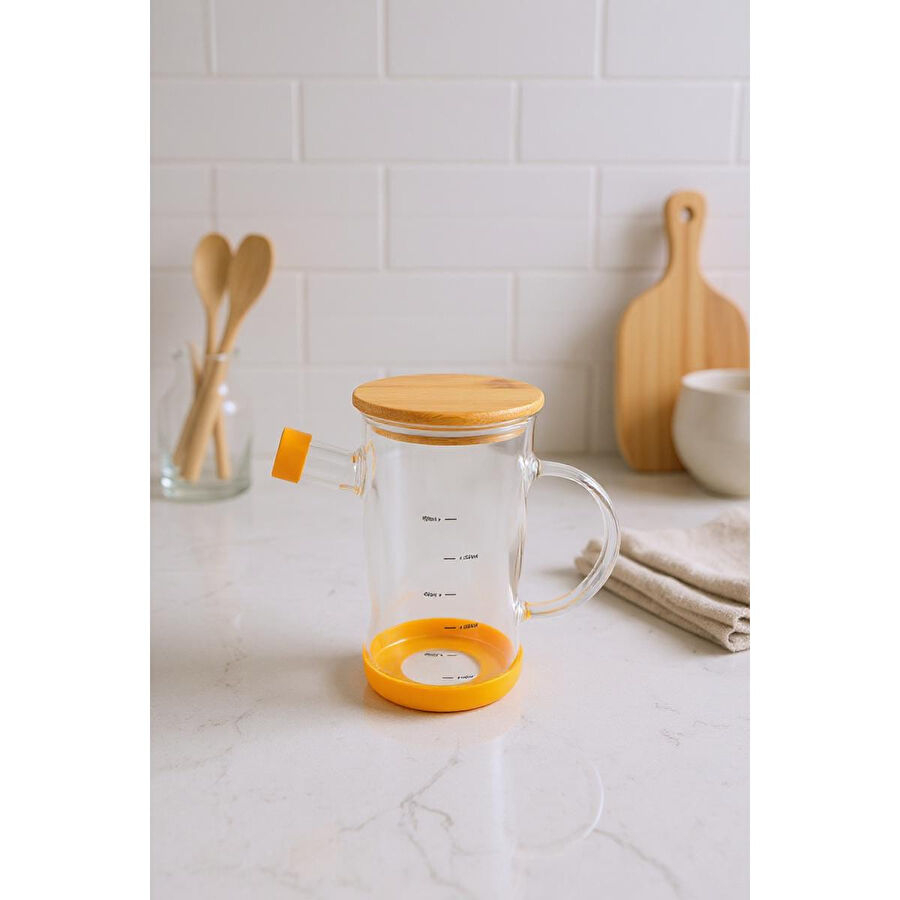 Bambum Gepetto - Bambu Kapaklı Yağdanlık 600ml