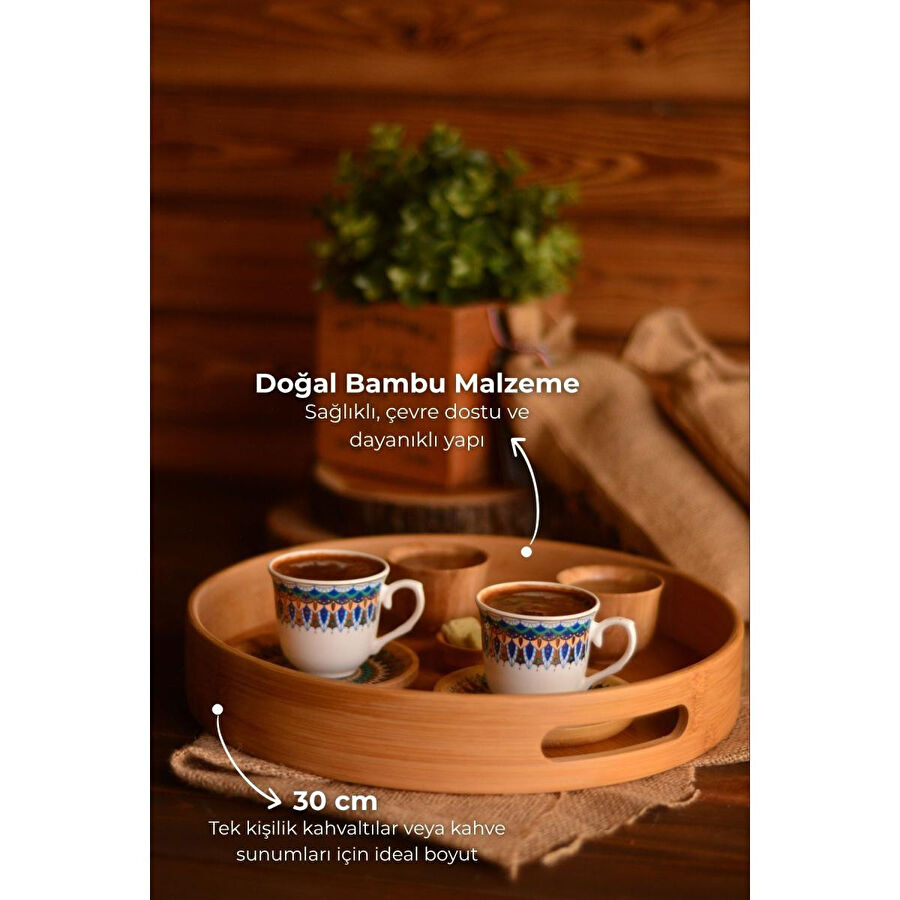 Bambum Carne Yuvarlak Tepsi 30 Cm