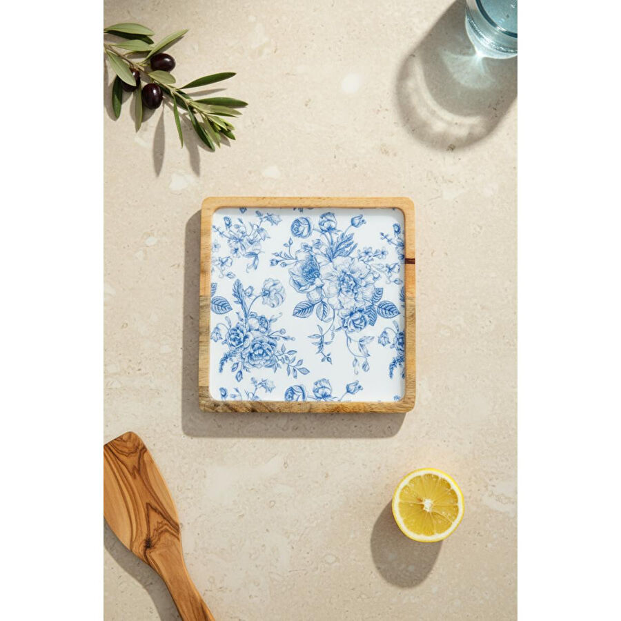 Bambum Gura Kare Tepsi Gül Küçük