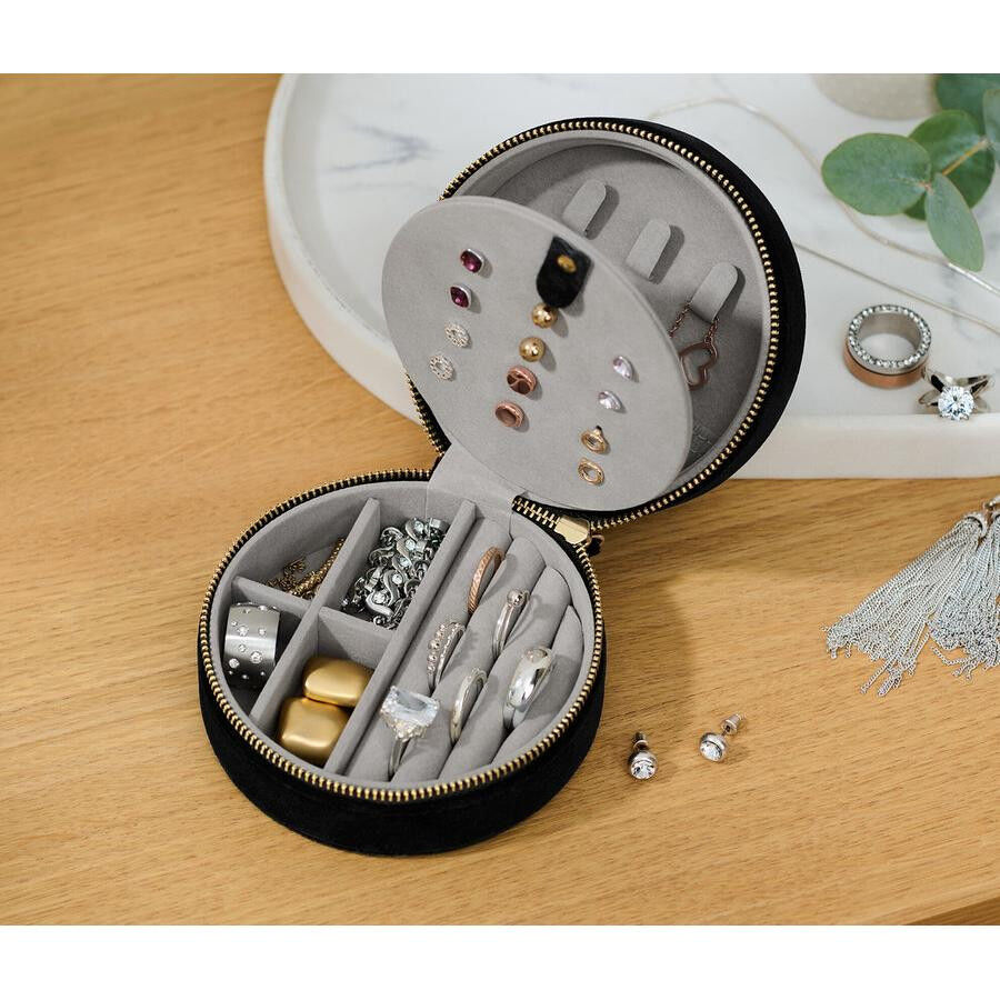 Tchibo Kadın Takı Kutusu, Kadife, Siyah