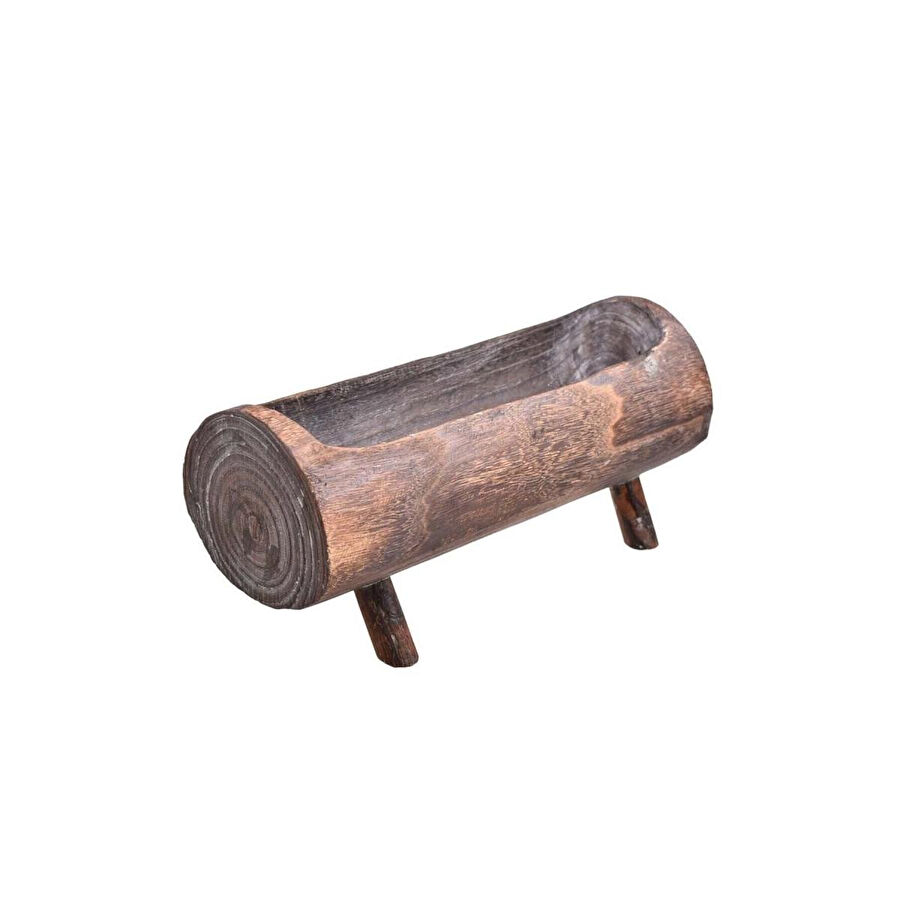 Bambum Bendan Bambum Ayaklı Saksı Eskitme Model Saksı Retro Saksi