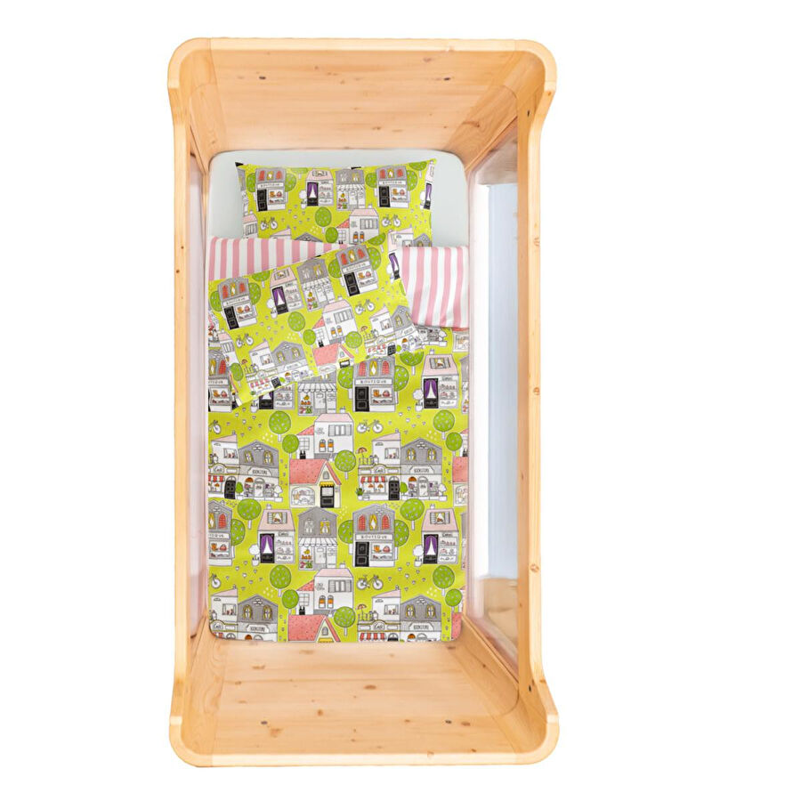 Itsy Bitsy Kids Neighbors Bebek Nevresim Seti, Çok Renkli, 100x150cm