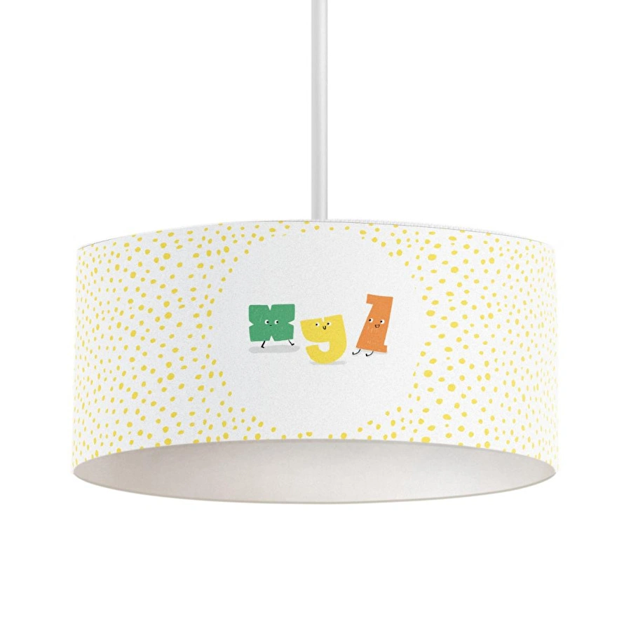 Itsy Bitsy Kids Alphabed Tavan Aydınlatması, Çok Renkli, 40cm