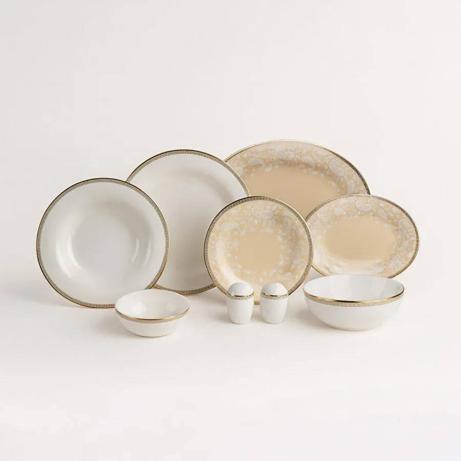 Royal Canterbury Milada Gold 55 Parça Yemek Takimi