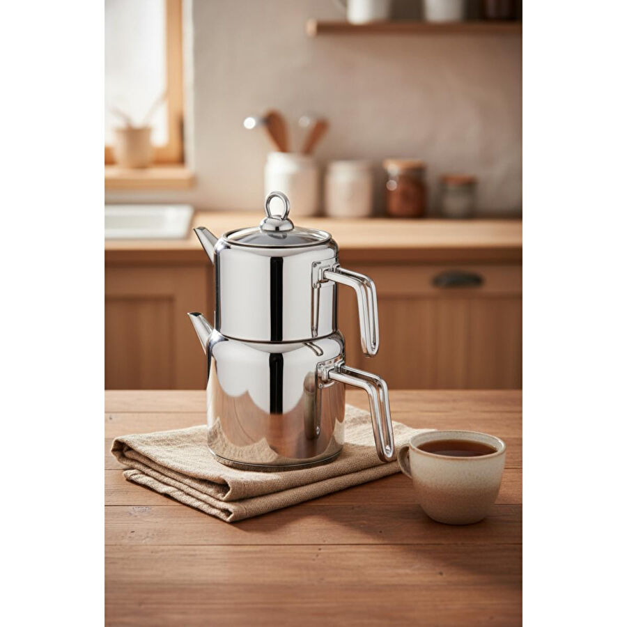 Bambum Thales - Çelik Çaydanlık Takımı