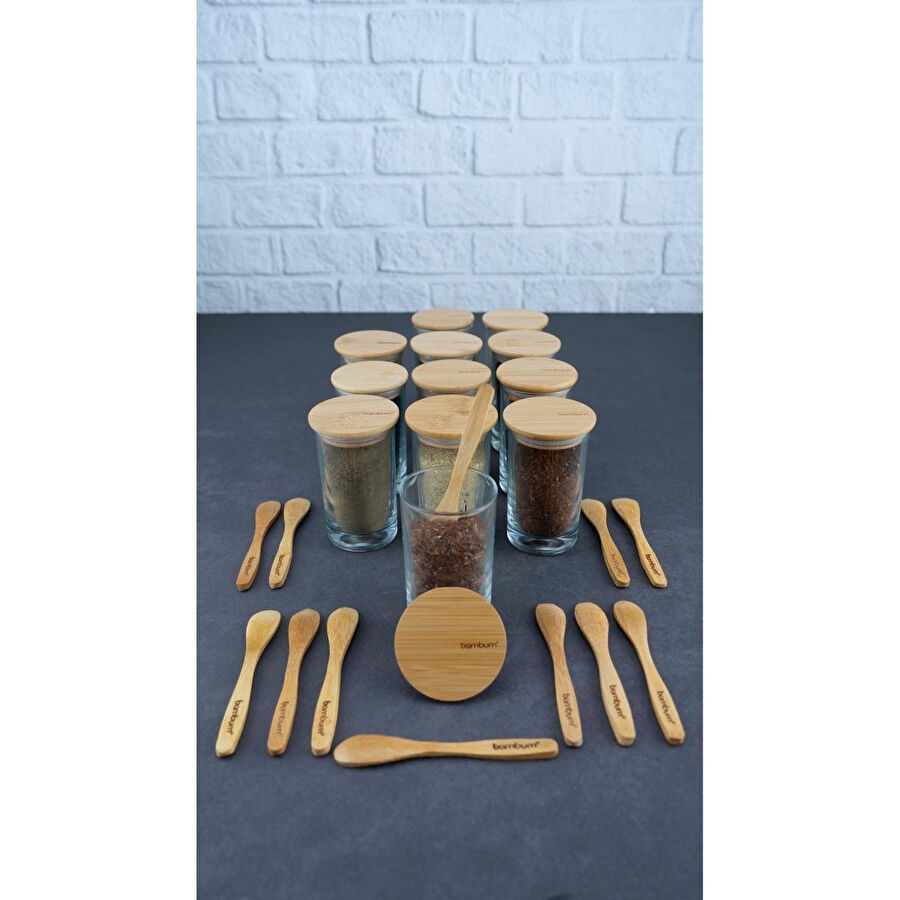 Bambum Lella 12'li Kaşıklı Baharat Seti