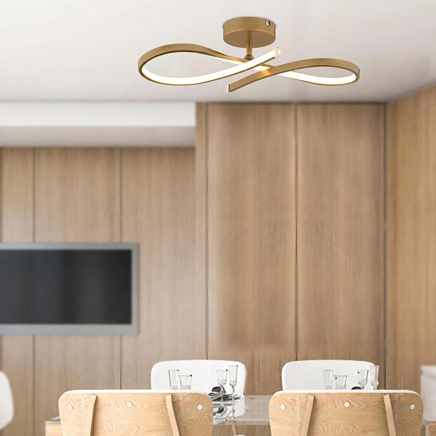 Apliqa Vetto Eskitme 38 Watt Plafonyer 3 Renkli Ledli Modern Mutfak Banyo Led Salon Sarkıt Avize