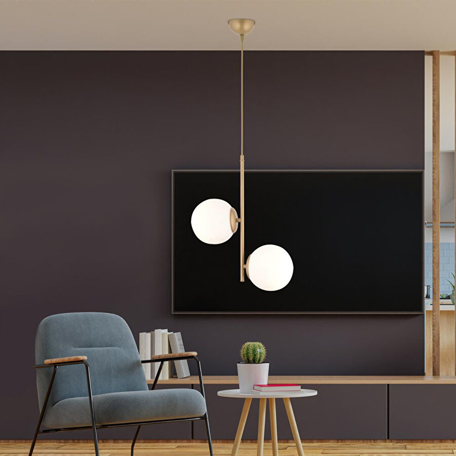 Apliqa Malibu 2 Li Eskitme Modern Genç Odası Mutfak Salon Avize