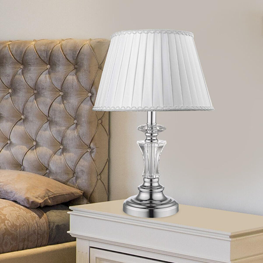 Apliqa Angel Tekli̇ Krom Kri̇stal Taşli Abajur