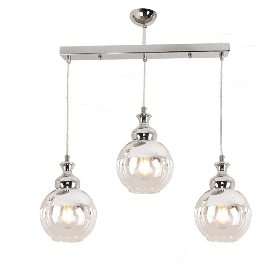 Apliqa Leon 3 Lü Sıralı Krom Sarkıt Spor- Salonavize