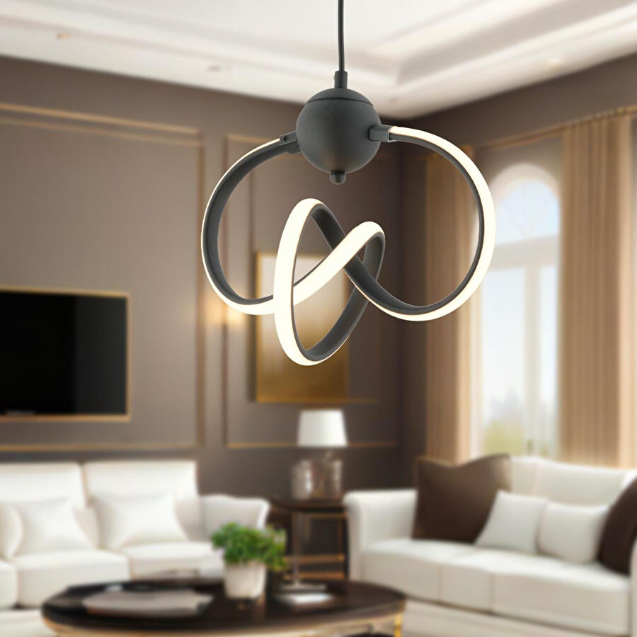 Apliqa Stark Sarkıt 35 Watt Sarkıt 3 Renkli Ledli Modern Mutfak Banyo Led Salon Sarkıt Avize