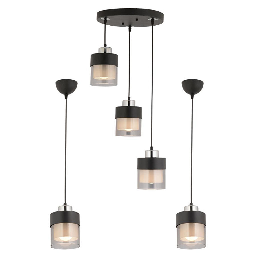 Apliqa Boris Krom 3 Parça Avize Seti