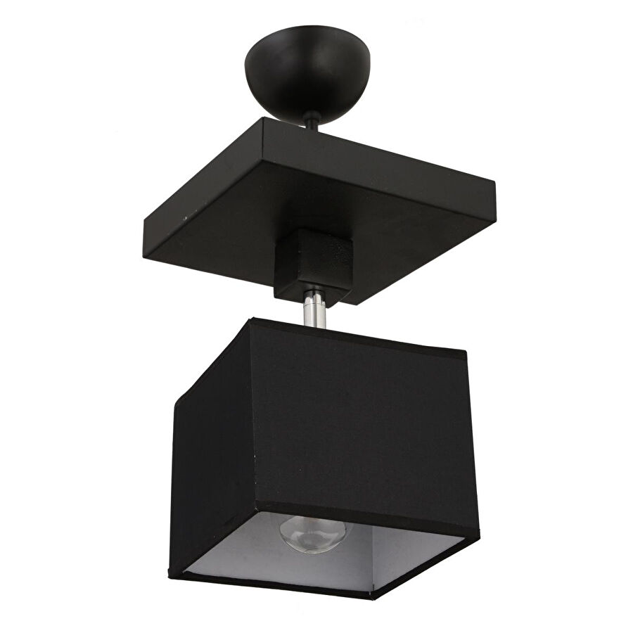 Apliqa Grande Siyah Tekli Modern Koridor Mutfak Salon Plafonyer Avize