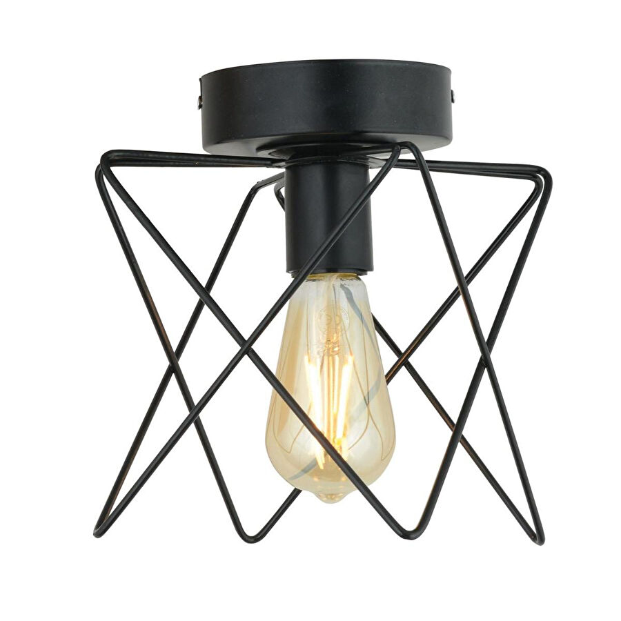 Apliqa Mondi Siyah Modern Plafonyer Genç Odası Mutfak Yatak Odası Avize