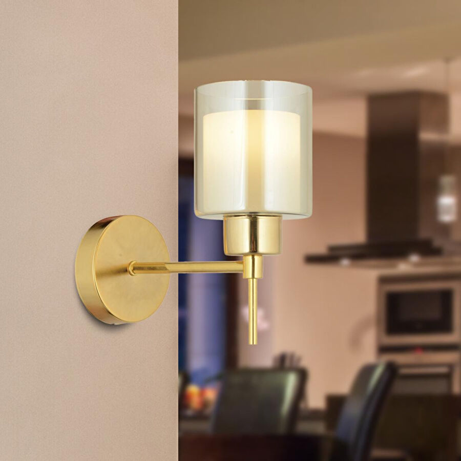 Apliqa Cemre Gold Duvar Lambası Modern Yatak Odası-yatak Başı Tasarım Duvar Aplik