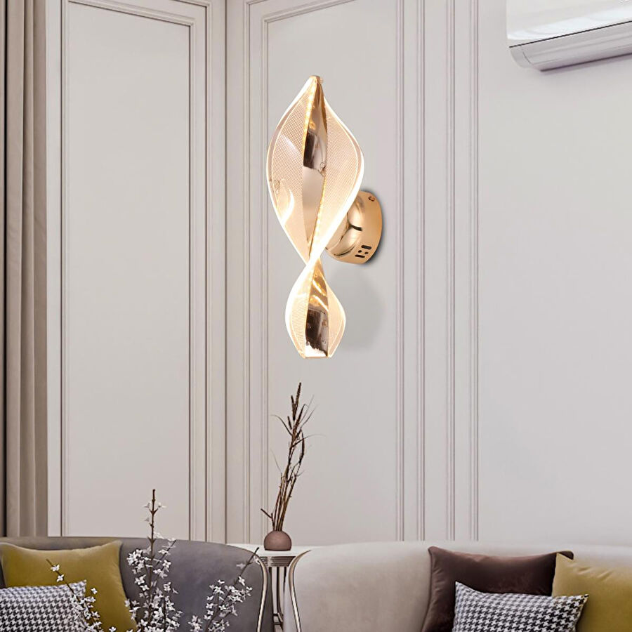 Apliqa Gupse 3 Renkli 11 Watt Ledli Yatak Başı ,salon Led Aplik