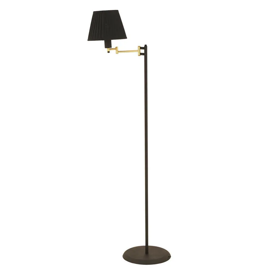 Apliqa Hestia Siyah Eskitme Modern Dekoratif Köşe Lambader