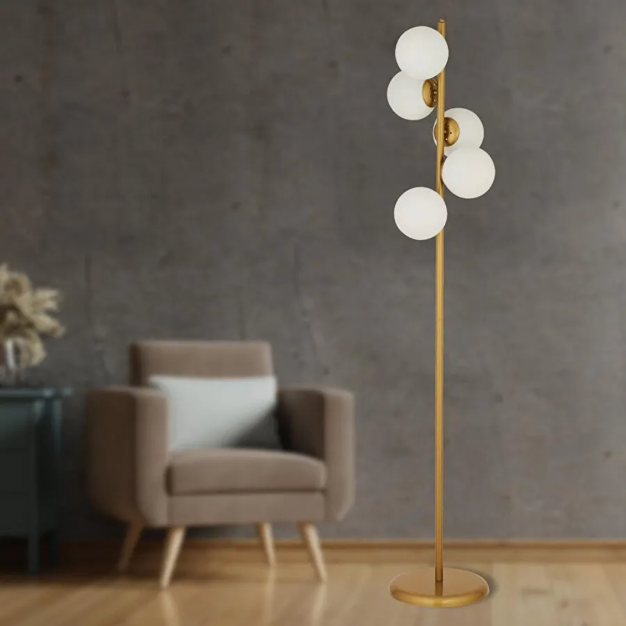 Apliqa Uzel 5li Eskitme Modern Tasarım Metal Lambader