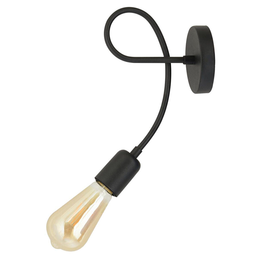 Apliqa Alegra Siyah Yatak Odası-yatak Başı,cafe,restoran Için Duvar Lambası Modern Retro Aplik