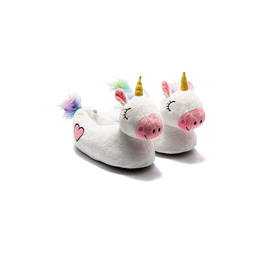 Twigy Pink Corn Kadın Hayvanlı Panduf Beyaz 36/41