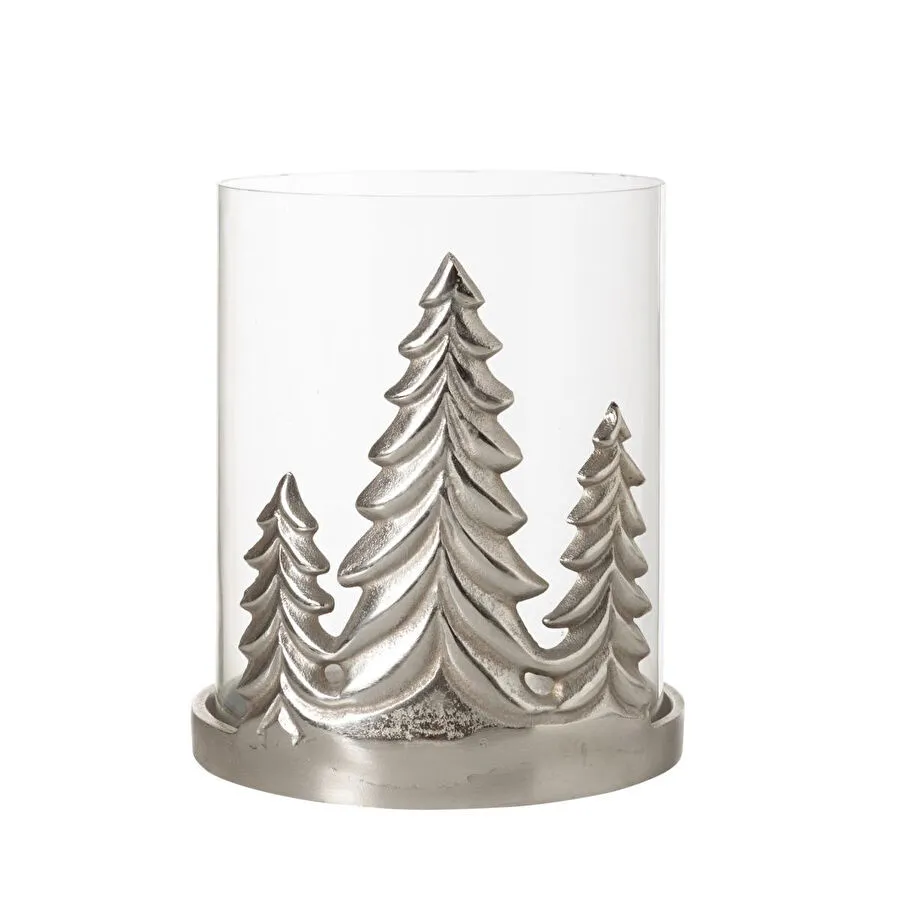 Mudo Home Lunetta Mumluk Silver 23x25 Cm